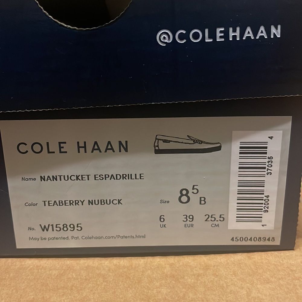 Cole Haan NANTUCKET ESPADRILLE LOAFER NWB - Picture 5 of 6